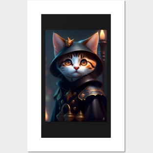 Witch Cat - Modern Digital Art Posters and Art